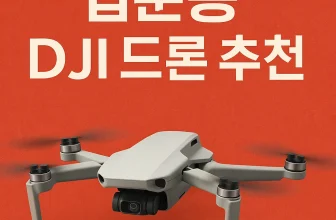입문용 DJI 드론 추천, 초보자용 가성비 촬영 드론